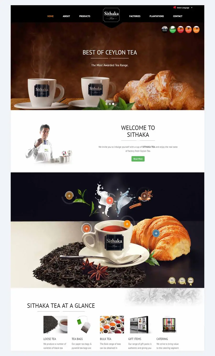 Sithaka Tea full page design